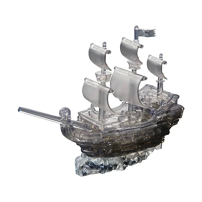 Original 3D Crystal Puzzle™ Black Pirate Ship 101 Piece Puzzle