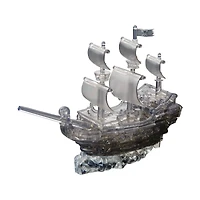 Original 3D Crystal Puzzle™ Black Pirate Ship 101 Piece Puzzle