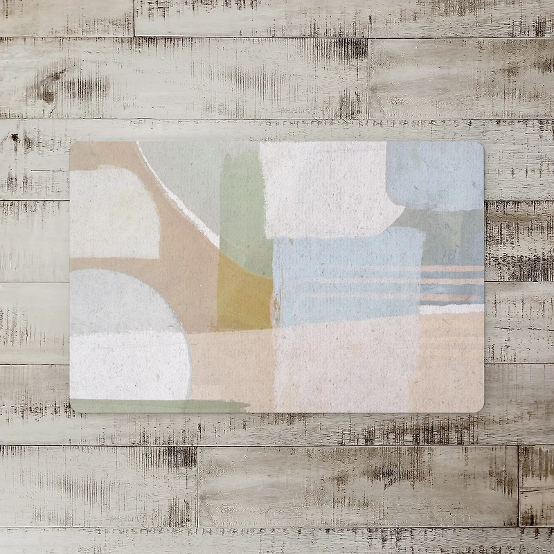 18" x 27" Pastel Modern Abstract Floor Mat