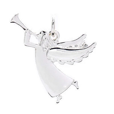 Charmalong™ Silver Plated Angel Charm by Bead Landing™