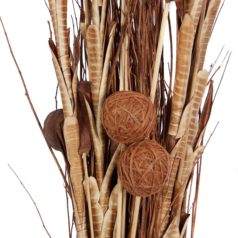 Set of 2" Brown Sea Grass Natural Foliage, 46" x 15"