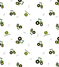 John Deere® Nursery Tractor Toss Cotton Fabric