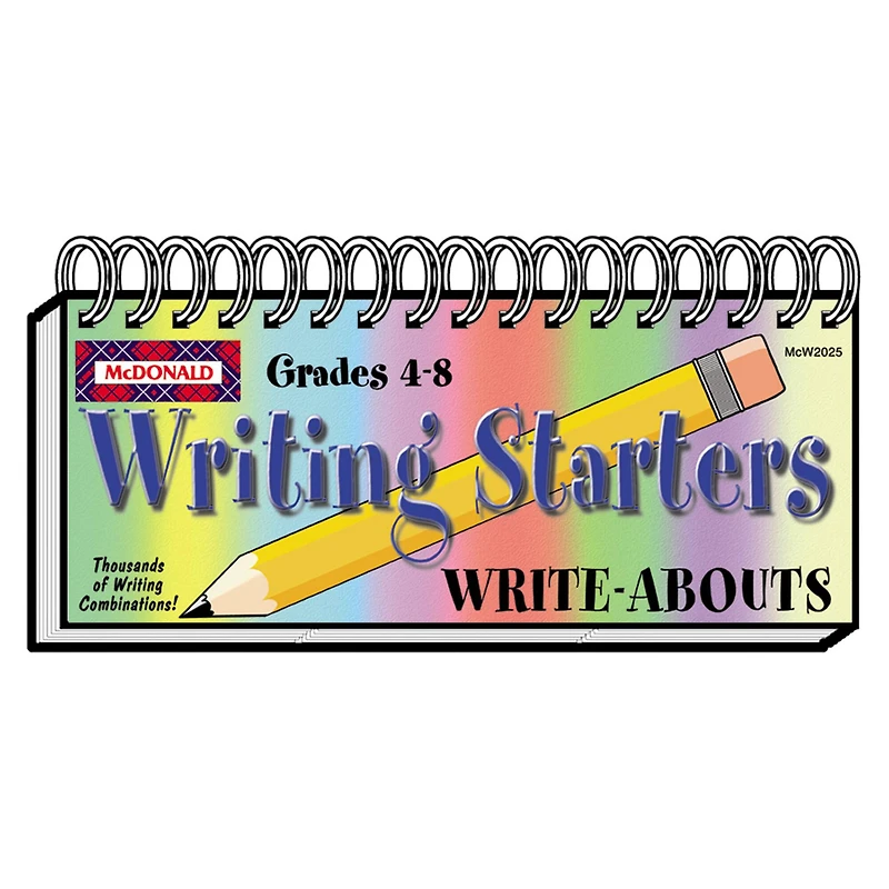 McDonald Publishing® 2-Pack Writing Starters Write-Abouts, Grades 4-8