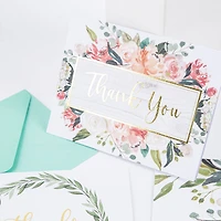 Floral Thank You Cards & Envelopes by Recollections™, 4.25" x 5.5"