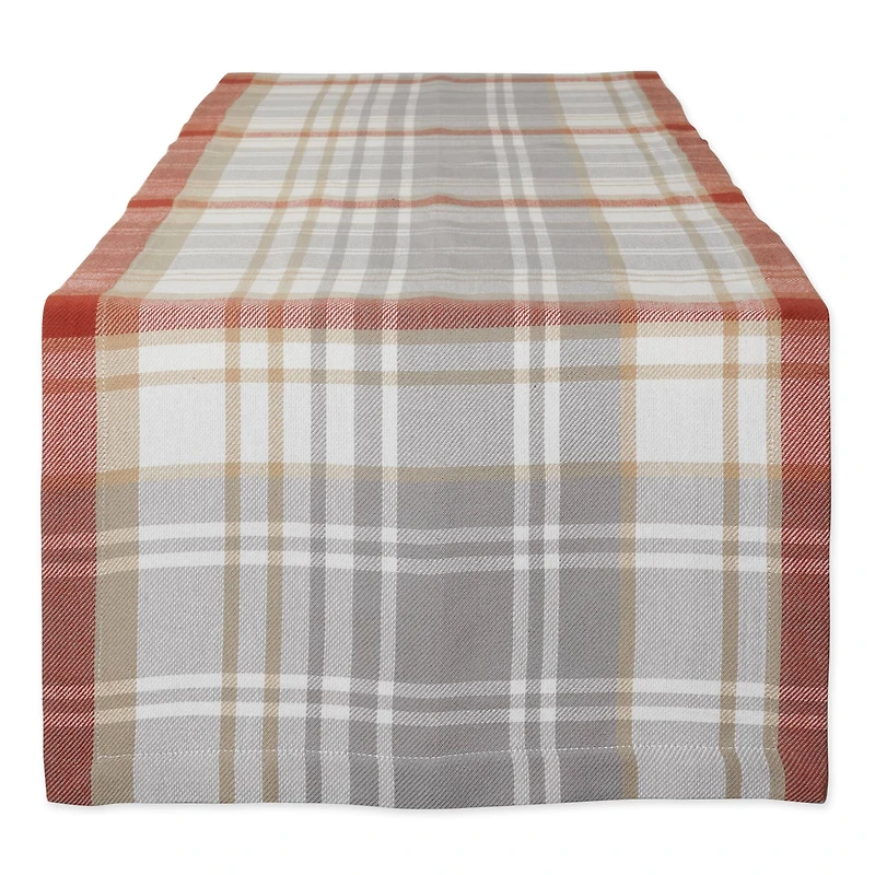 DII® 108" Plaid Thanksgiving Cozy Picnic Table Runner