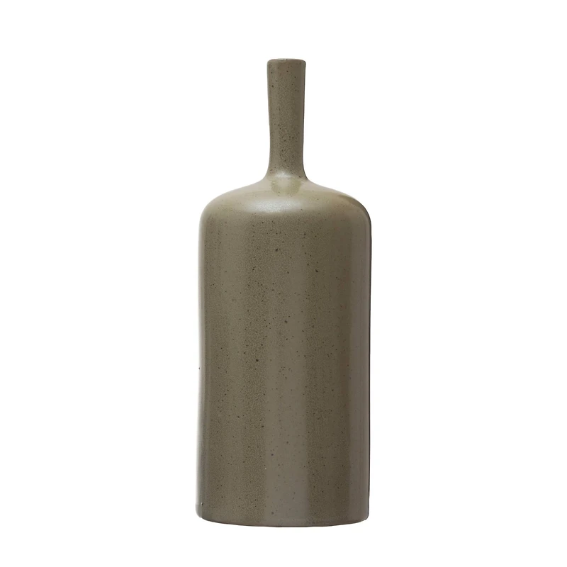 Hello Honey® 10.5" Brown Reactive Glaze Stoneware Vase