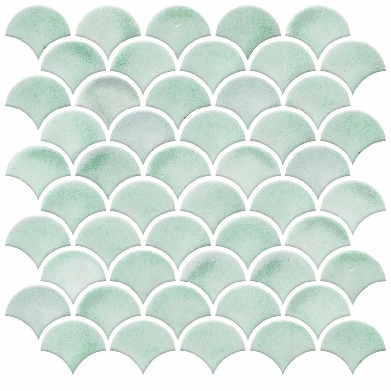 RoomMates Aqua Scallop Peel & Stick Backsplash StickTiles®