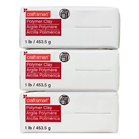 6 Pack: 3lb. White Oven-Bake Polymer Clay by Craft Smart®