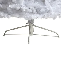 10ft. Pre-Lit Slim White Artificial Christmas Tree, Warm White LED Lights