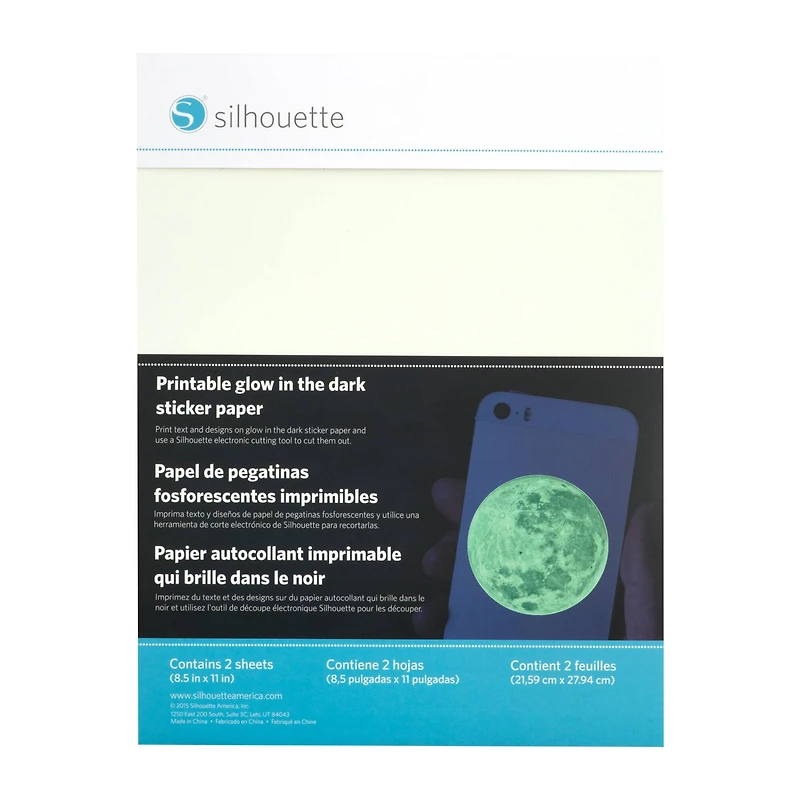 Silhouette® Glow-in-the-Dark Sticker Sheets, 2ct.