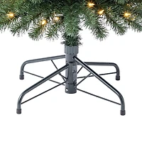 7ft. Pre-Lit Pencil Artificial Christmas Tree, Warm White Mini LED Lights by Ashland®