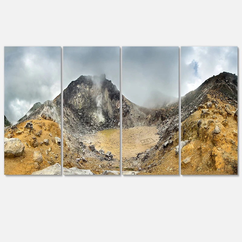 Designart - Volcano Panorama with Dramatic Sky