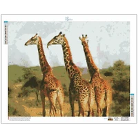 Sparkly Selections Giraffes on the Safari Diamond Painting Kit, Square Diamonds
