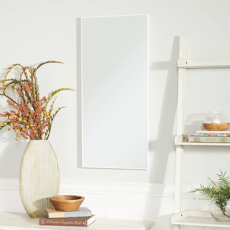 White Contemporary Wall Mirror