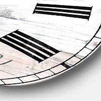 Designart 'Farmhouse Moment Barns Farmhouse Wall Clock