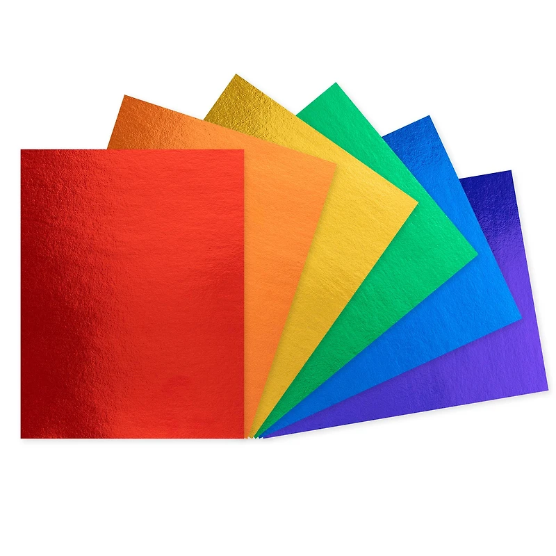 12 Packs: 25 ct. (300 total) Primary Foil 8.5" x 11" Cardstock Paper by Recollections™