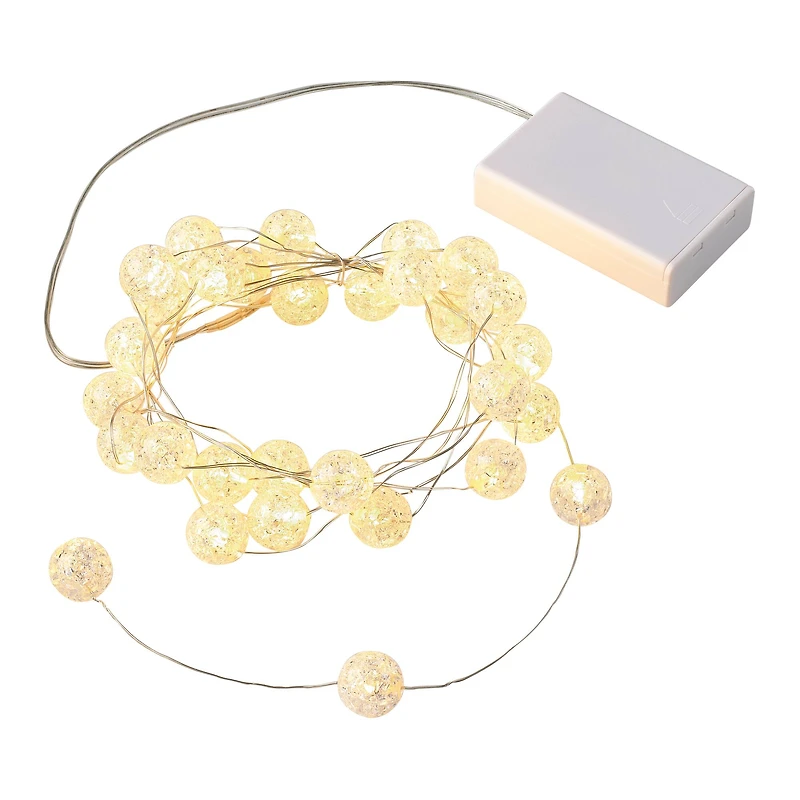 30ct. Crackle Ball LED String Lights by Ashland™ 