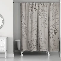 Large Leaves Shower Curtain