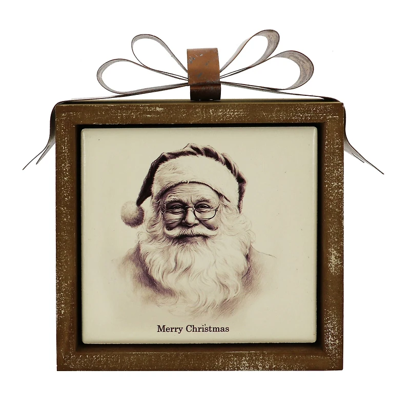 6.5" Black & White Santa Tabletop Décor by Ashland®