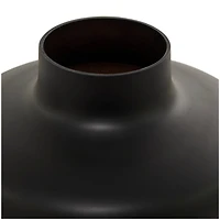 The Novogratz Black Glass Vase 12" x 12" x 13"