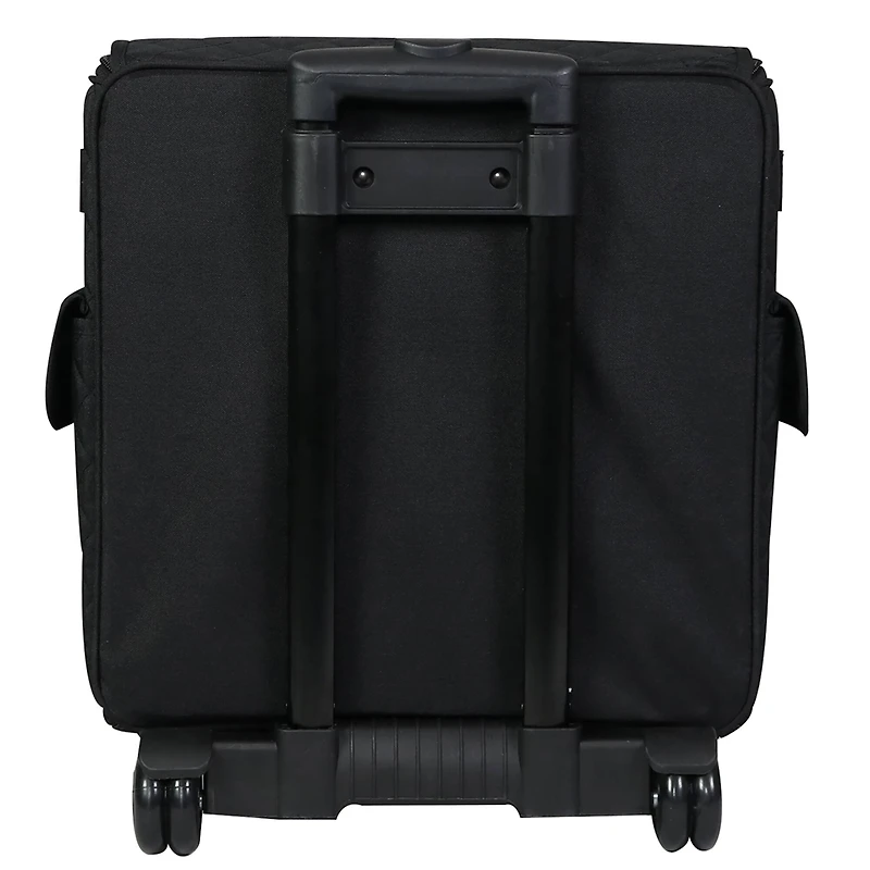 Everything Mary Black Quilted Serger Machine Rolling Storage Case