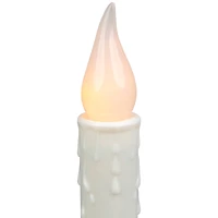 LED Flickering Window Candles with Timer - 8.5" - Set of 8
