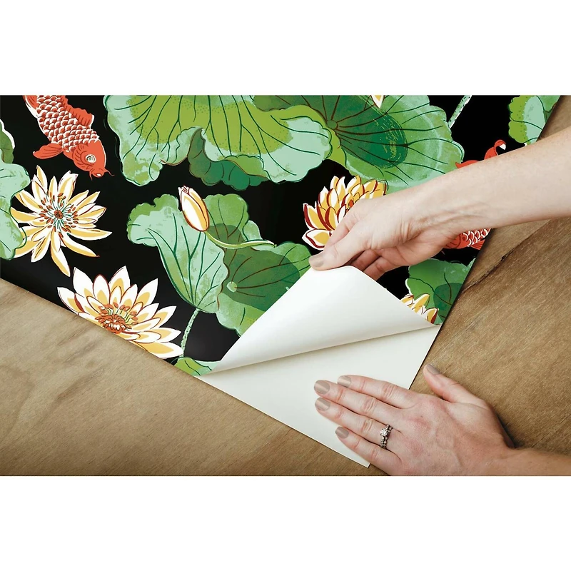 RoomMates Lotus Lake Peel & Stick Wallpaper