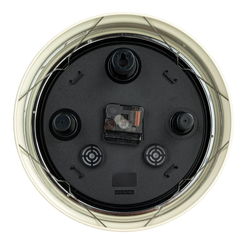 Hello Honey® 12" Cream Chic Round Wall Clock