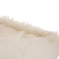 Glitzhome® 21" White Plush Stockings, 2ct.