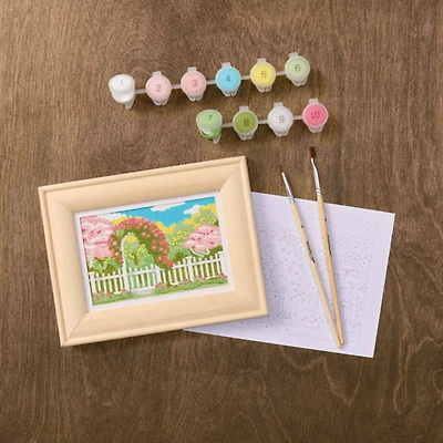 Garden Gate Paint-by-Number Framed Mini Kit by Artist's Loft®