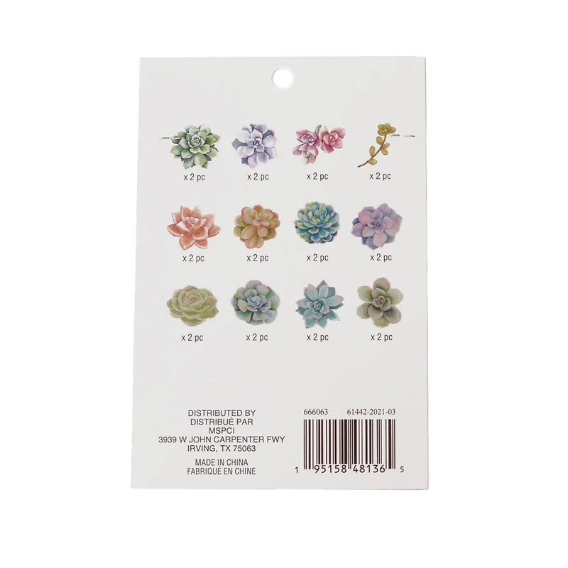 Succulent Die Cut Stickers by Recollections™