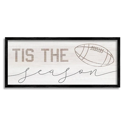 Stupell Industries Tis The Season Football Framed Giclee Art