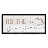 Stupell Industries Tis The Season Football Framed Giclee Art