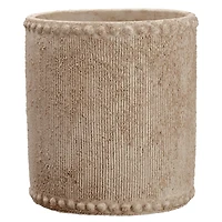 6.5" Beige Textured Cement Container