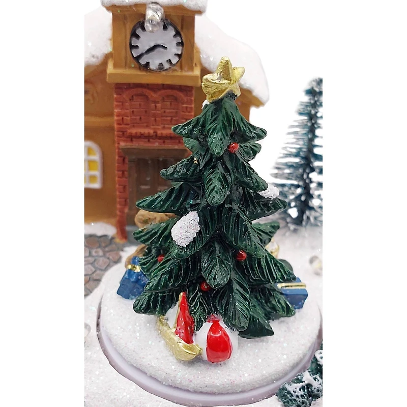 Wizardi 3" Snowy Church Christmas Village Decoration