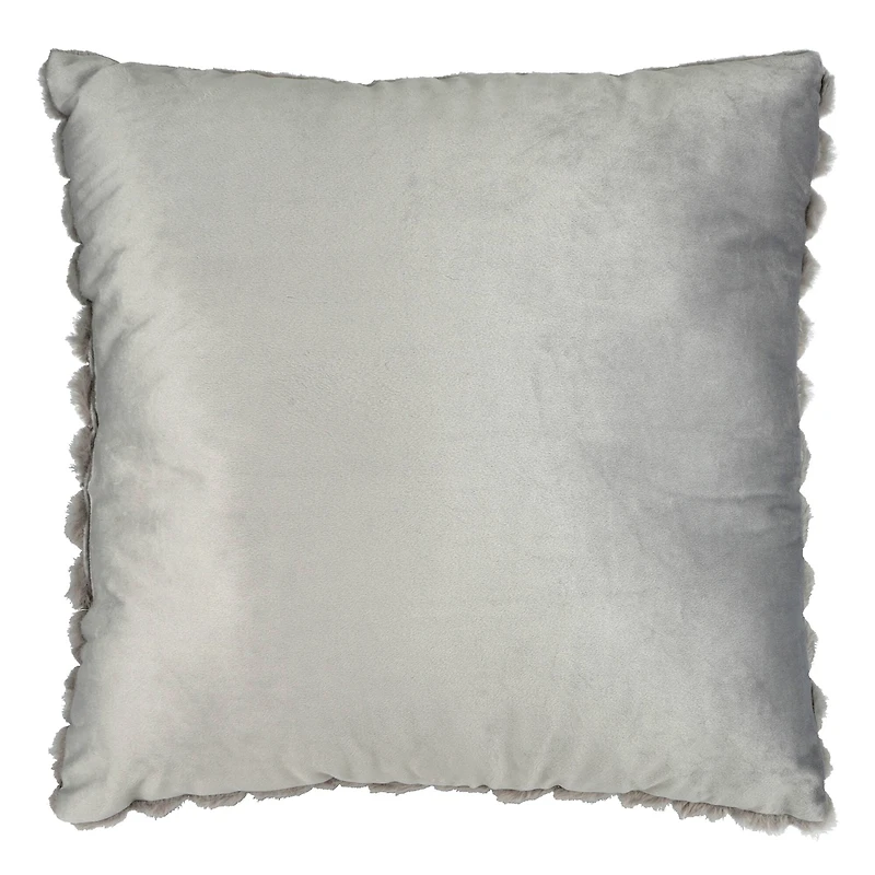 18" Grid Texture Powder Plush Accent Pillow by Ashland