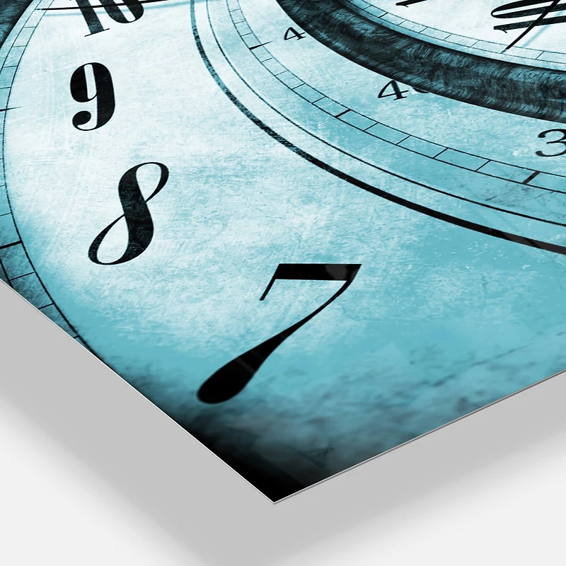 Designart 'Time Vortex Spiral Modern Rectangular Wall Clock