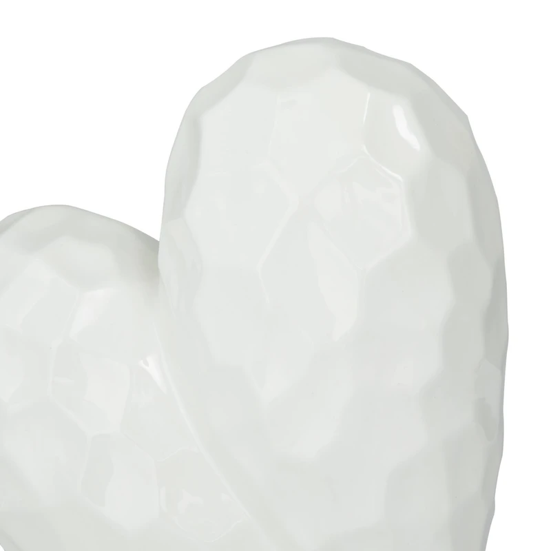 Ceramic Contemporary Heart Sculpture