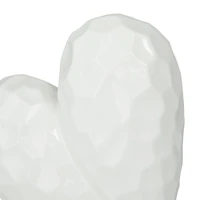 Ceramic Contemporary Heart Sculpture