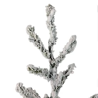 3ft. Unlit Flocked Alpine Coral Artificial Christmas Tree