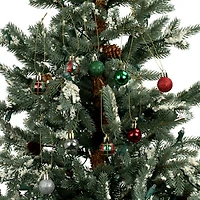 16 Pack 25mm Mini Plaid Plastic Ball Ornaments by Ashland®