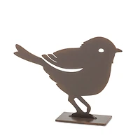 Brown Metal Bird Figurine Set