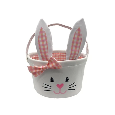 9.5" Girl Bunny Canvas Basket by Creatology™