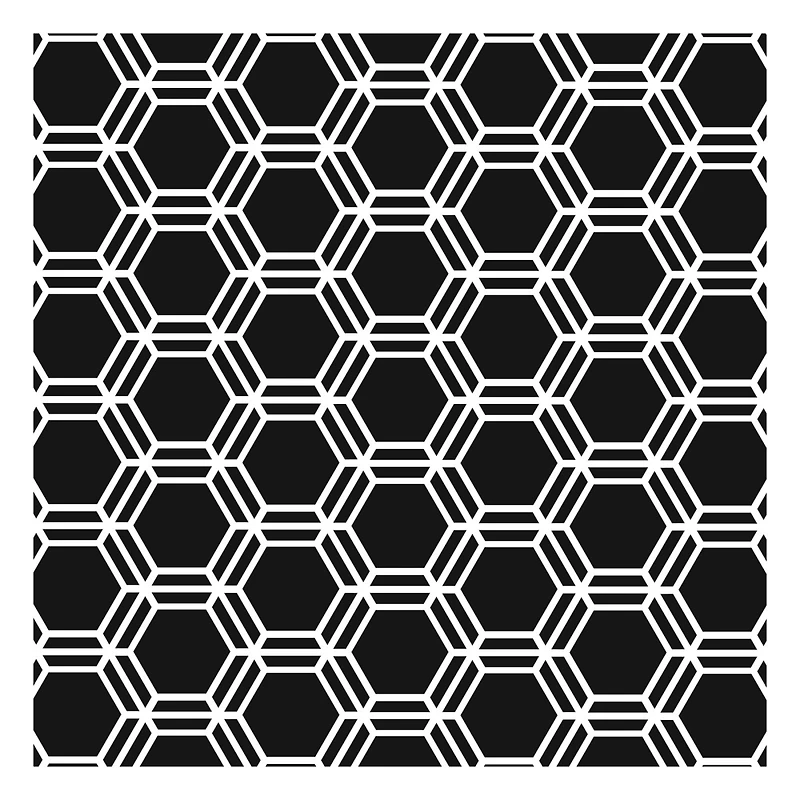 The Crafter's Workshop Honeycomb Stencil, 6'' x 6''