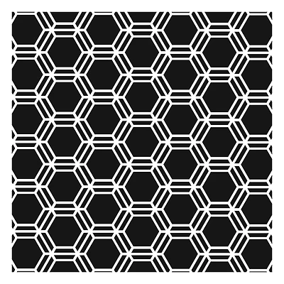 The Crafter's Workshop Honeycomb Stencil, 6'' x 6''