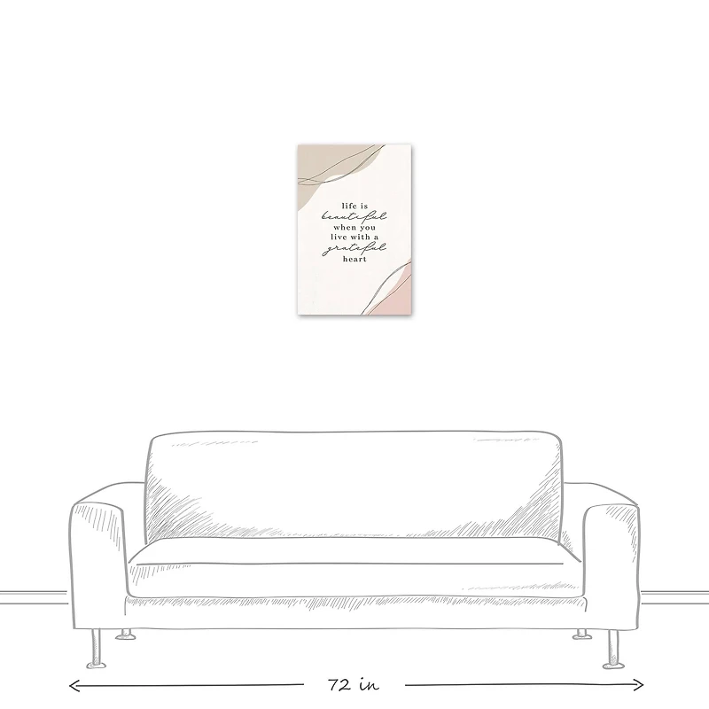 Grateful Heart 16" x 24" Canvas Wall Art