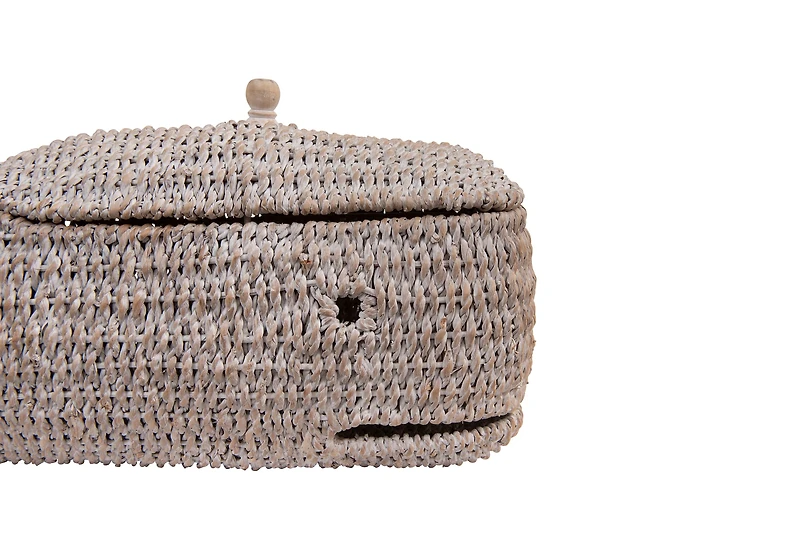 Hello Honey® 24" Bankuan Rope Whale Box with Lid
