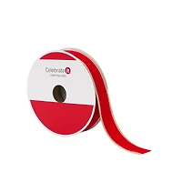 7/8" x 30ft. Red Velvet with Gold Edges Ribbon by Celebrate It®