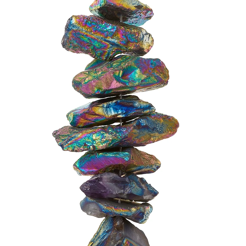 12 Pack: Aurora Borealis Hematite Spike Beads by Bead Landing™