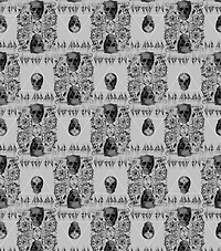Epic Def Leppard Skulls Cotton Fabric